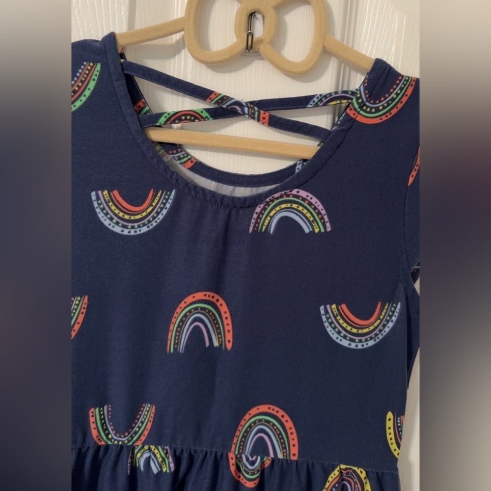 Epic Threads Navy Dress with Rainbow Accents - Picture 9 of 9